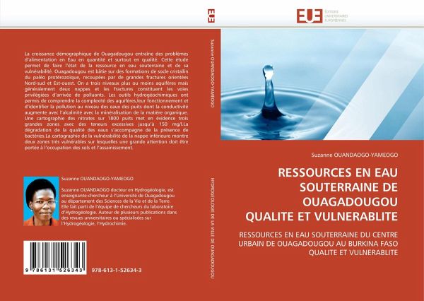 RESSOURCES EN EAU SOUTERRAINE DE OUAGADOUGOU QUALITE ET VULNERABLITE
