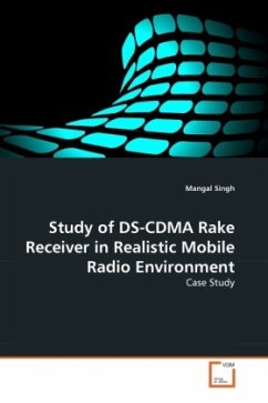Study of DS-CDMA Rake Receiver in Realistic Mobile Radio Environment