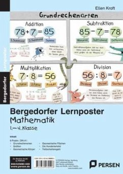 Lernposter Mathematik 1.-4.Klasse - Kraft, Ellen