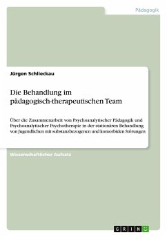 Die Behandlung im pädagogisch-therapeutischen Team - Schlieckau, Jürgen