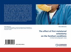 The effect of first metatarsal osteotomy on the forefoot conditions