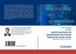 INVESTIGATIONS ON MAGNETRON SPUTTERED TANTALUM OXIDE FILMS - Jagadeesh Chandra, S. V.;Uthanna, S;Mohan Rao, G