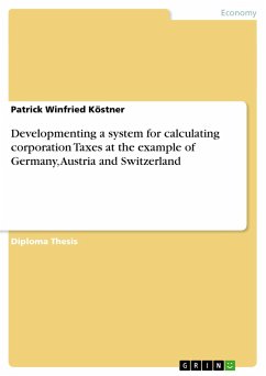 Developmenting a system for calculating corporation Taxes at the example of Germany, Austria and Switzerland