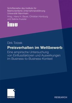 Preisverhalten im Wettbewerb - Totzek, Dirk