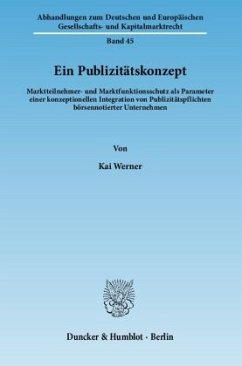 Ein Publizitätskonzept. - Werner, Kai