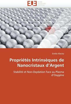 Propriétés Intrinsèques de Nanocristaux d'Argent - Klecha, Emilie