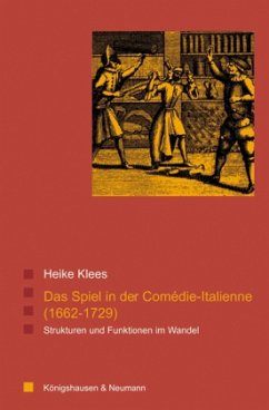 Cover Das Spiel in der Comédie-Italienne (1662-1729)