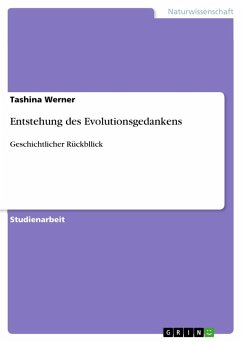 Entstehung des Evolutionsgedankens - Werner, Tashina