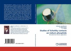 Studies of Schottky contacts on indium phosphide