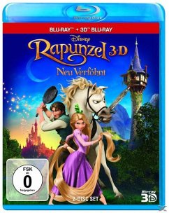 Rapunzel - Neu verföhnt, 1 Blu-ray 3D + Blu-ray 2D