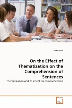 On the Effect of Thematization on the Comprehension of Sentences - Alavi, Taher