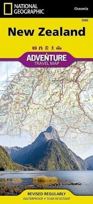National Geographic Adventure Travel Map New Zealand - National Geographic Maps