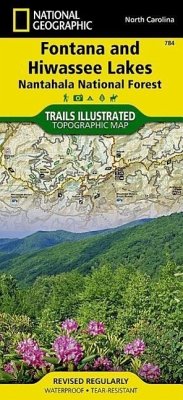 Fontana and Hiwassee Lakes Map [Nantahala National Forest] - National Geographic Maps