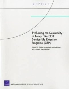Evaluating the Desirability of Navy F/A-18e/F Service Life Extension Programs (Sleps) - Keating, Edward G; Blickstein, Irv; Boito, Michael; Chandler, Jess; Peetz, Deborah