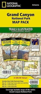 National Geographic Trails Illustrated Map Grand Canyon National Park Map Pack, 3 maps - National Geographic Maps
