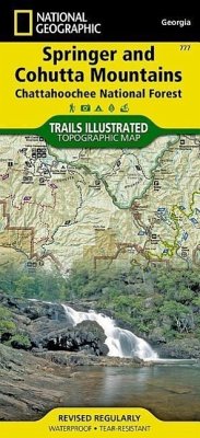 Springer and Cohutta Mountains Map [Chattahoochee National Forest] - National Geographic Maps