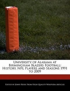 University of Alabama at Birmingham Blazers Football: History, NFL Players and Seasons 1991 to 2009 - Reese, Jenny