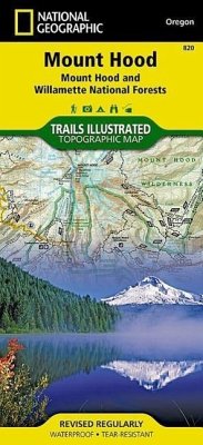 Mount Hood Map [Mount Hood and Willamette National Forests] - National Geographic Maps