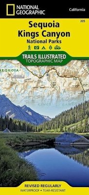 National Geographic Trails Illustrated Topographic Map Sequoia, Kings Canyon National Parks - National Geographic Maps