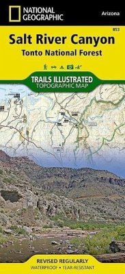 Salt River Canyon Map [Tonto National Forest] - National Geographic Maps