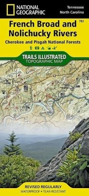 French Broad and Nolichucky Rivers Map [Cherokee and Pisgah National Forests] - National Geographic Maps