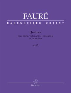 Cover Quartett op.45 für Klavier, Violine, Viola und Violoncello Stimmen