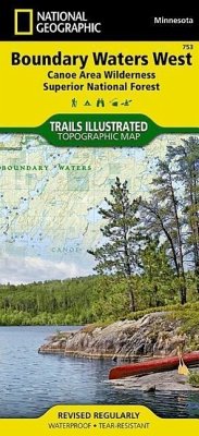 Boundary Waters West Map [Canoe Area Wilderness, Superior National Forest] - National Geographic Maps