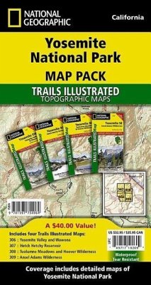 Yosemite National Park, Map Pack Bundle - National Geographic Maps - Trails Illustrated