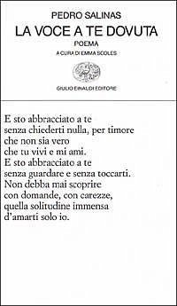 Cover La voce a te dovuta. Testo spagnolo a fronte