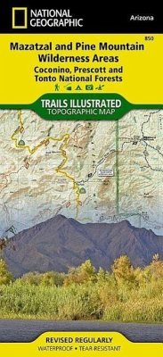 Mazatzal and Pine Mountain Wilderness Areas Map [Coconino, Prescott, and Tonto National Forests] - National Geographic Maps