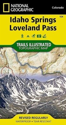 Idaho Springs, Loveland Pass Map - National Geographic Maps