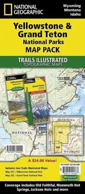 National Geographic Trails Illustrated Map Yellowstone & Grand Teton National Parks Map Pack, 2 Pts. - National Geographic Maps