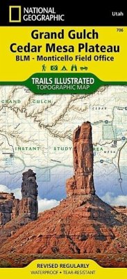 Grand Gulch, Cedar Mesa Plateau Map [Blm - Monticello Field Office] - National Geographic Maps