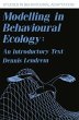 Modelling in Behavioural Ecology - Bild 1