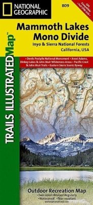 Mammoth Lakes, Mono Divide Map [Inyo and Sierra National Forests] - National Geographic Maps