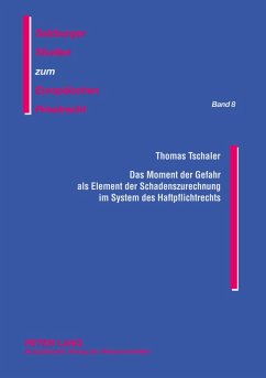 Cover Das Moment der Gefahr als Element der Schadenszurechnung im System des Haftpflichtrechts