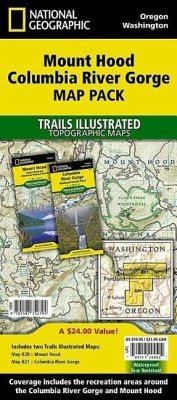 Mount Hood, Columbia River Gorge [Map Pack Bundle] - National Geographic Maps