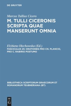 Orationes pro Cn. Plancio, pro C. Rabirio postumo - Cicero