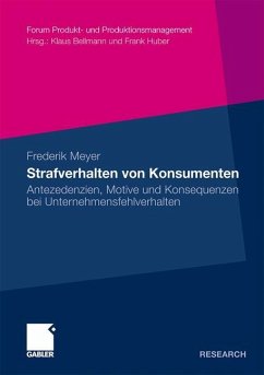 Strafverhalten von Konsumenten - Meyer, Frederik