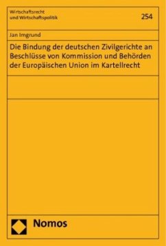 Cover Die Bindung der deutschen Zivilgerichte an Beschlüsse von Kommission und Behörden der Europäischen Union im Kartellrecht