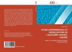 Cover ETUDE EXPERIMENTALE ET MODELISATION DE L''EQUILIBRE LIQUIDE-LIQUIDE