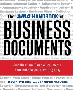 The AMA Handbook of Business Documents - Wilson, Kevin; Wauson, Jennifer