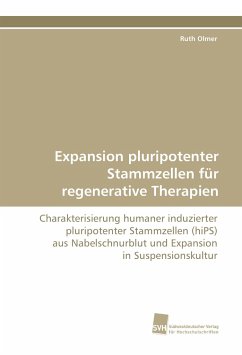 Expansion pluripotenter Stammzellen für regenerative Therapien - Olmer, Ruth