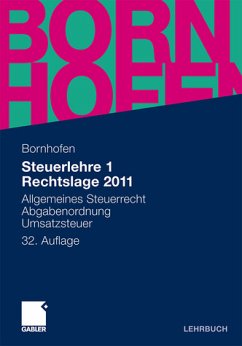 Cover Steuerlehre 1 Rechtslage 2011