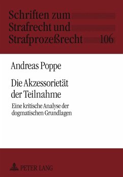 Die Akzessorietät der Teilnahme - Poppe, Andreas