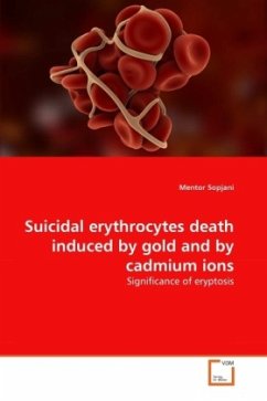 Suicidal erythrocytes death induced by gold and by cadmium ions