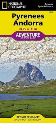 National Geographic Adventure Travel Map Pyrenees, Andorra, France, Spain - National Geographic Maps
