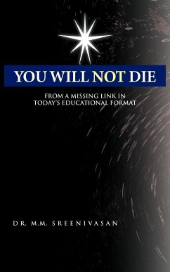 You Will Not Die - Sreenivasan, M. M.; Sreenivasan, M. M.