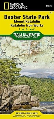 Baxter State Park Map [Mount Katahdin, Katahdin Iron Works] - National Geographic Maps
