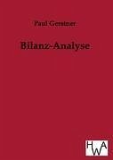 Bilanz-Analyse - Gerstner, Paul